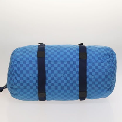 Louis Vuitton Aventure Practical Duffle Bag Damier Nylon, BLUE, NYLON, Travel bag