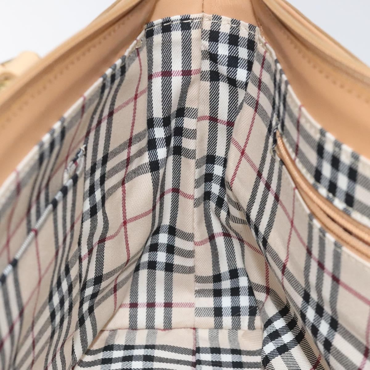 Burberry Vintage Handbag Leather, BEIGE, LEATHER, Handbag