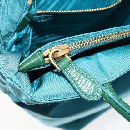 Prada Vintage Handbag Tessuto, TURQUOISE, NYLON, Handbag