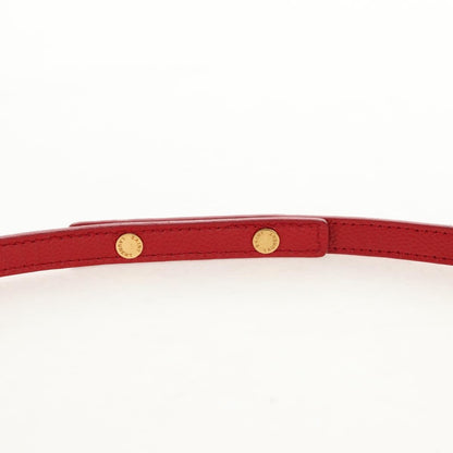 Saint Laurent Cassandra Wallet on Strap leather, RED, LEATHER, Shoulder bag