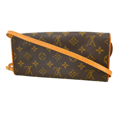 Louis Vuitton Twin Handbag Monogram Canvas, Brown, Canvas, Clutch