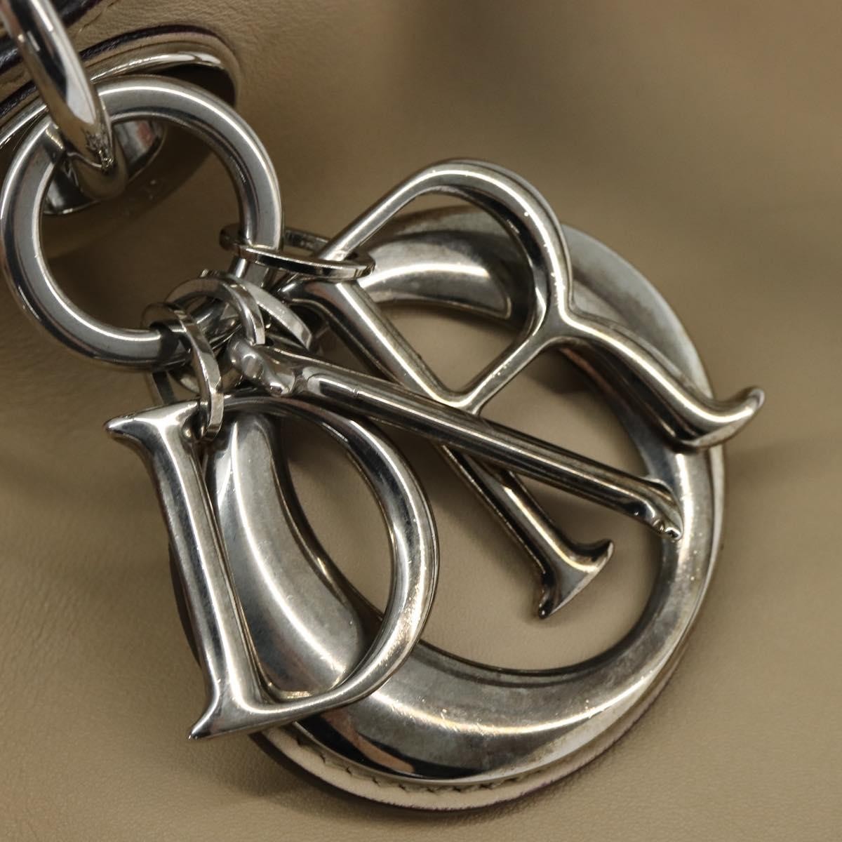 Christian Dior Diorissimo Tote Smooth Calfskin, BEIGE, LEATHER, Tote bag