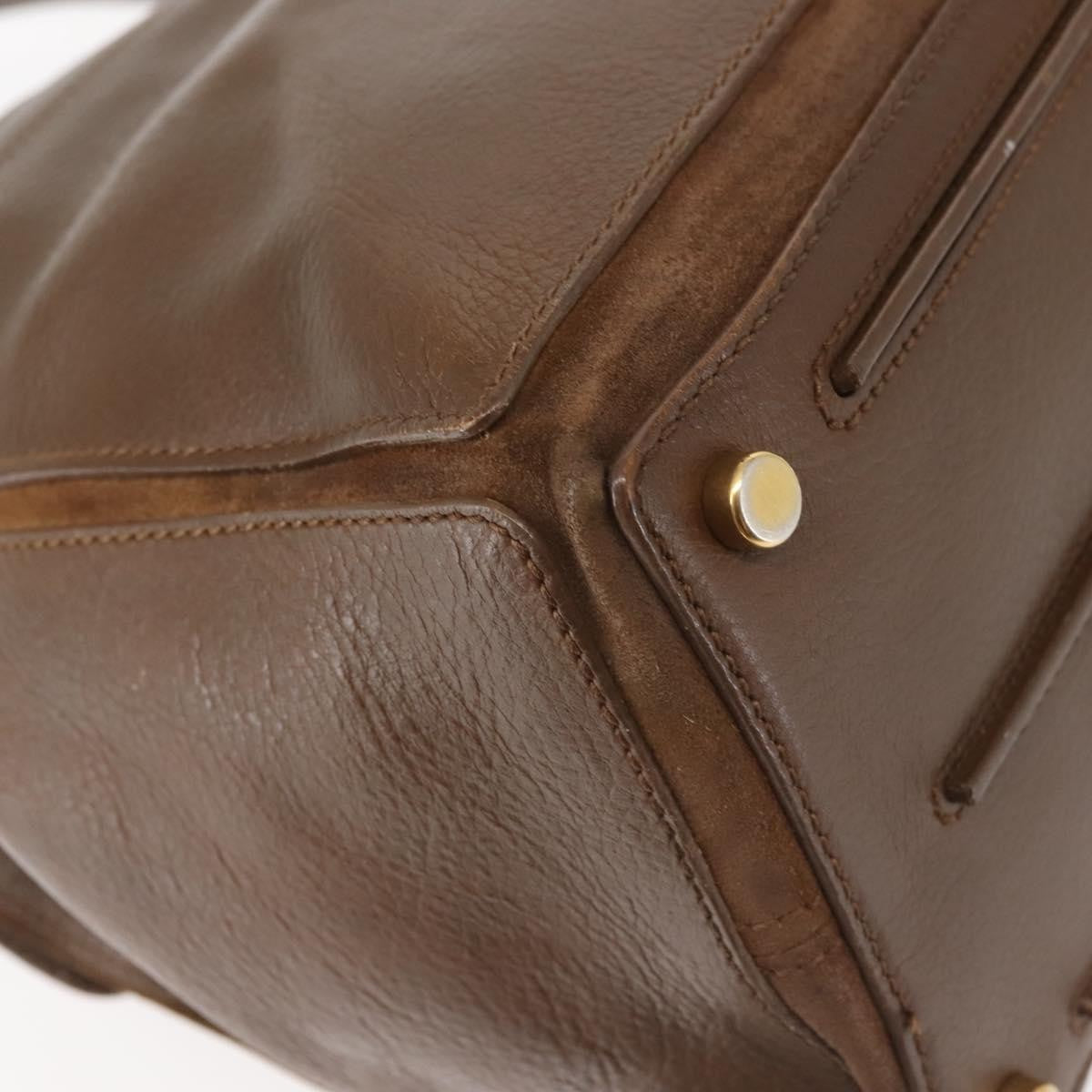 Saint Laurent Muse Two Bag Leather, BROWN, LEATHER, Handbag