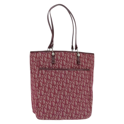 Christian Dior Trotteur Tote Bag Canvas, RED, CANVAS, Tote bag