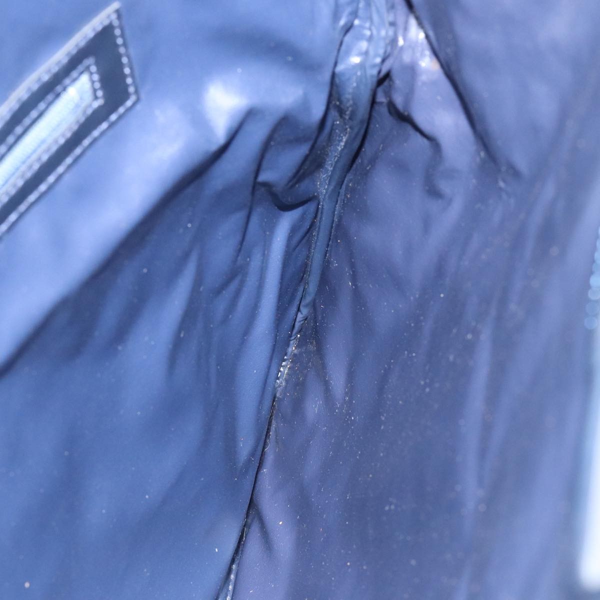 Celine Sulky Vertical Cabas Tote Canvas with Leather, NAVY, CANVAS, Tote bag