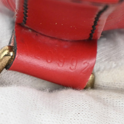 Louis Vuitton Petit Noe Handbag Epi Leather, RED, LEATHER, Shoulder bag