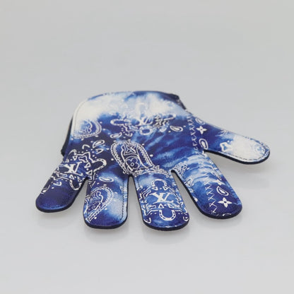 Louis Vuitton Key Pouch Bandana Monogram, BLUE, CANVAS, Wallets