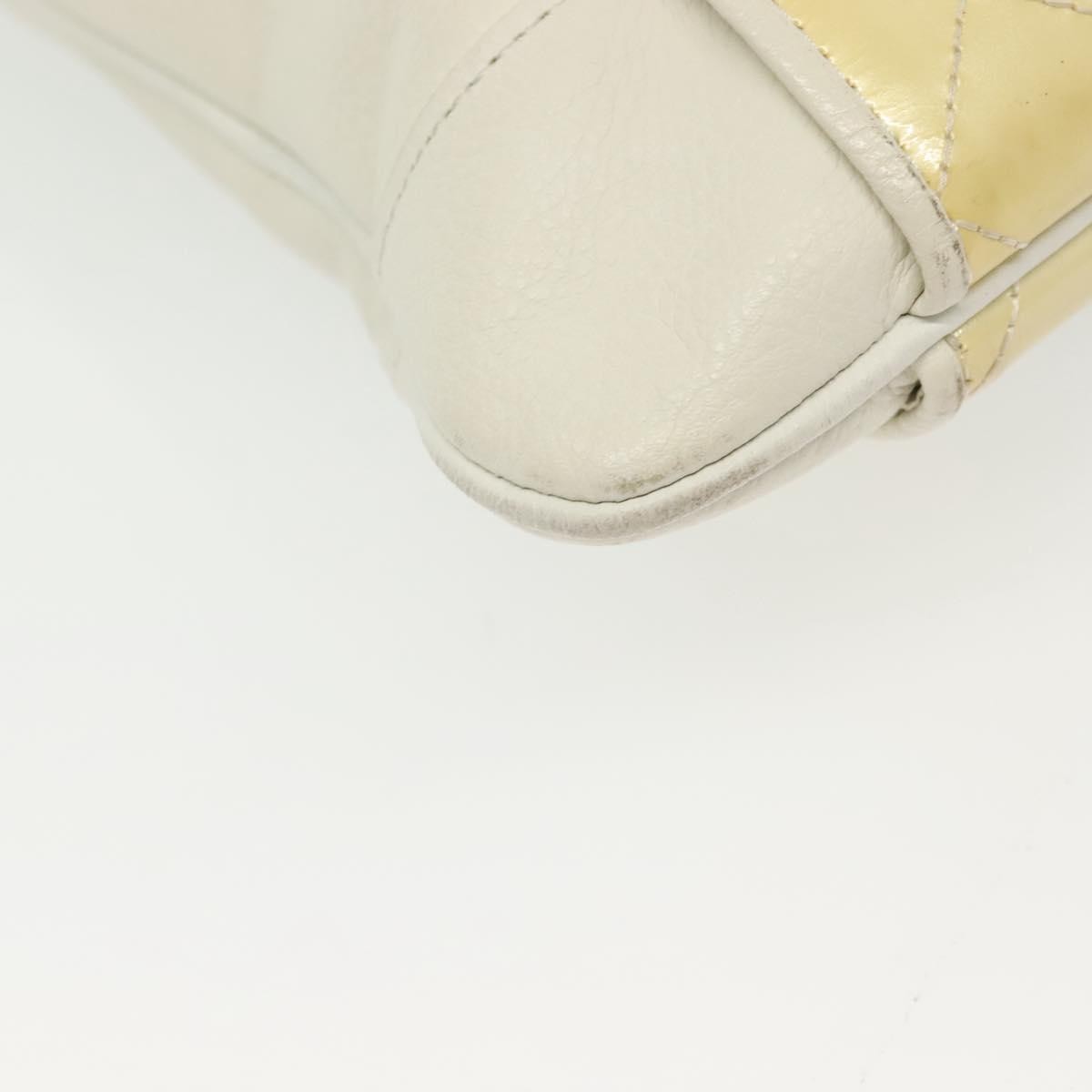 Burberry Vintage Tote Leather, WHITE, LEATHER, Tote bag