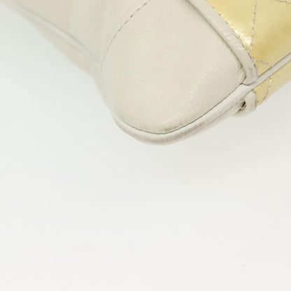 Burberry Vintage Tote Leather, WHITE, LEATHER, Tote bag