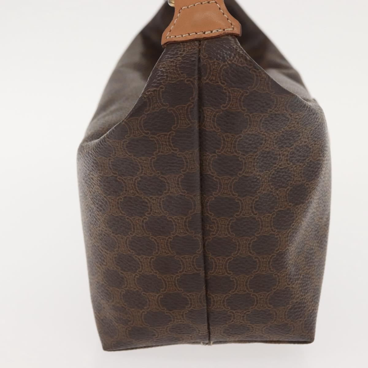 Celine Vintage Macadam Handbag Macadam, BROWN, CANVAS, Handbag