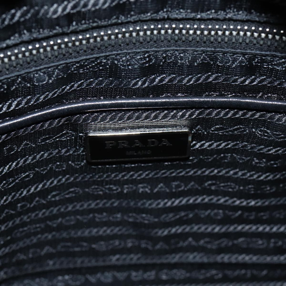 Prada Convertible Zip Tote Tessuto with Leather, BLACK, NYLON, Tote bag