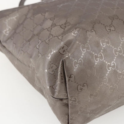 Gucci Plus Tote GG Imprime, SILVER, PVC, Tote bag