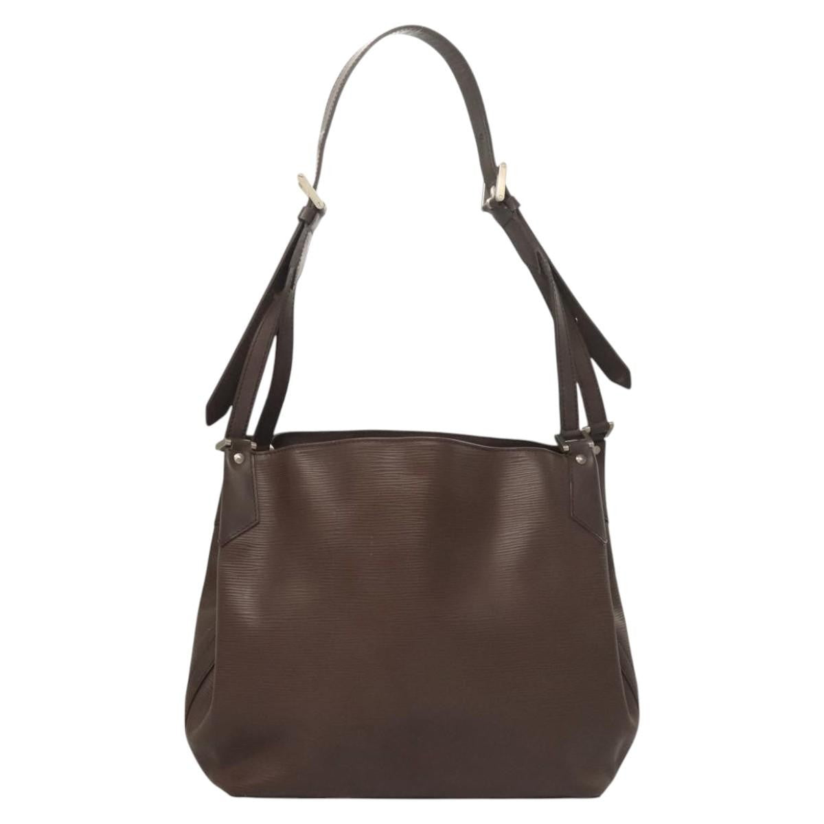 Louis Vuitton Mandara Handbag Epi Leather, BROWN, LEATHER, Shoulder bag