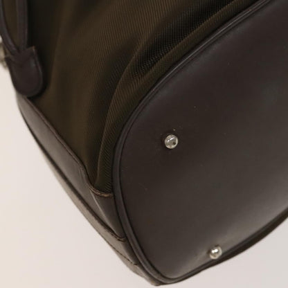 Gucci Vintage Bamboo Bucket Bag Nylon and Leather, BROWN, NYLON, Handbag