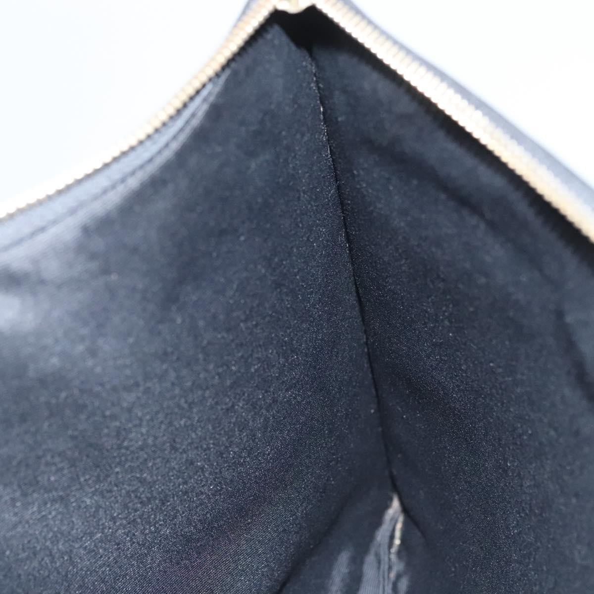 Saint Laurent Zip Pouch Monogram Canvas, BROWN, PVC, Clutche & pouche