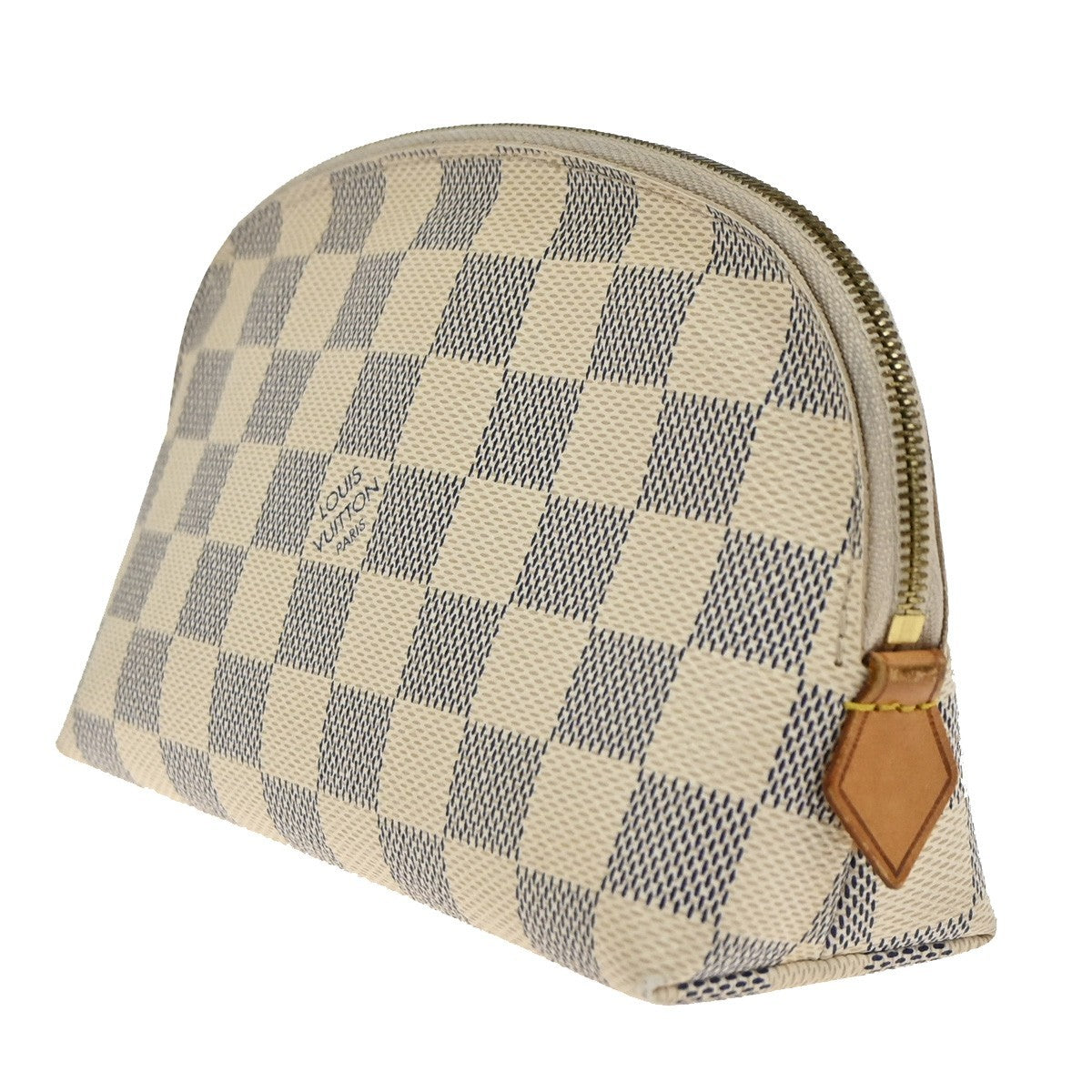 Louis Vuitton Cosmetic Pouch Damier, WHITE, CANVAS, Clutche & pouche