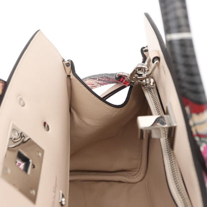 Salvatore Ferragamo Studio Satchel Printed Leather, MULTICOLOUR, LEATHER, Handbag