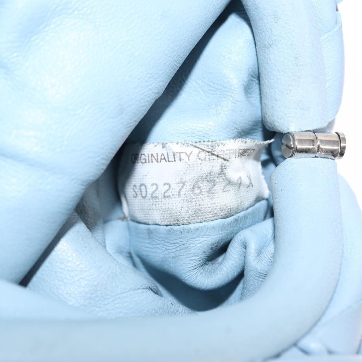 Bottega Veneta The Pouch Intrecciato Nappa, BLUE, LEATHER, Clutche & pouche