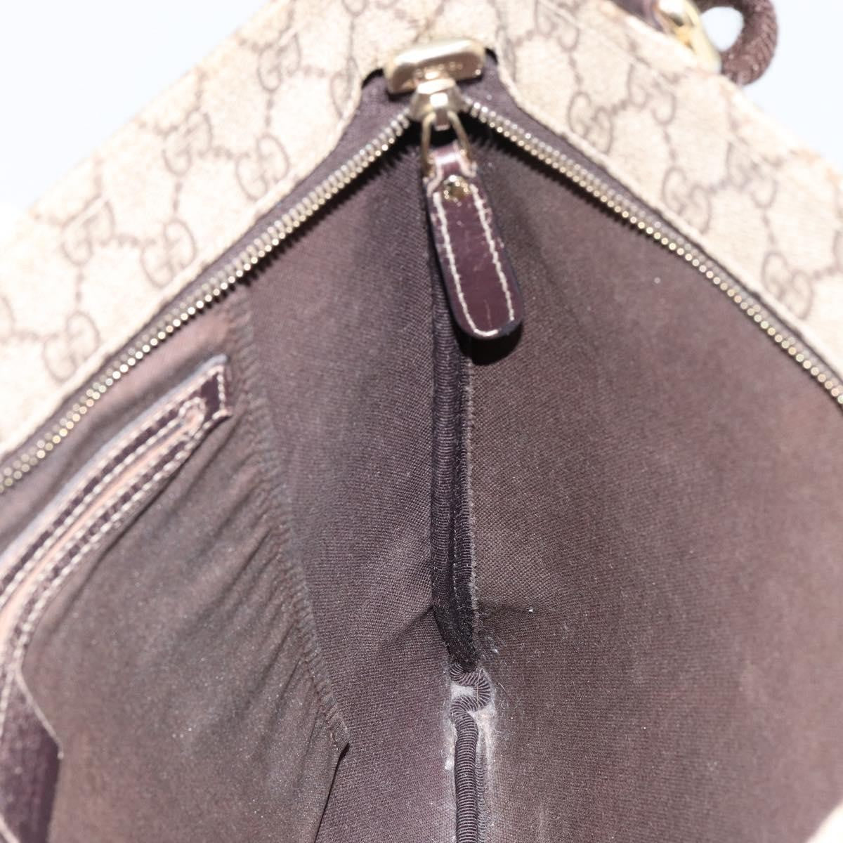 Gucci Flat Messenger Bag GG Canvas, BEIGE, CANVAS, Shoulder bag