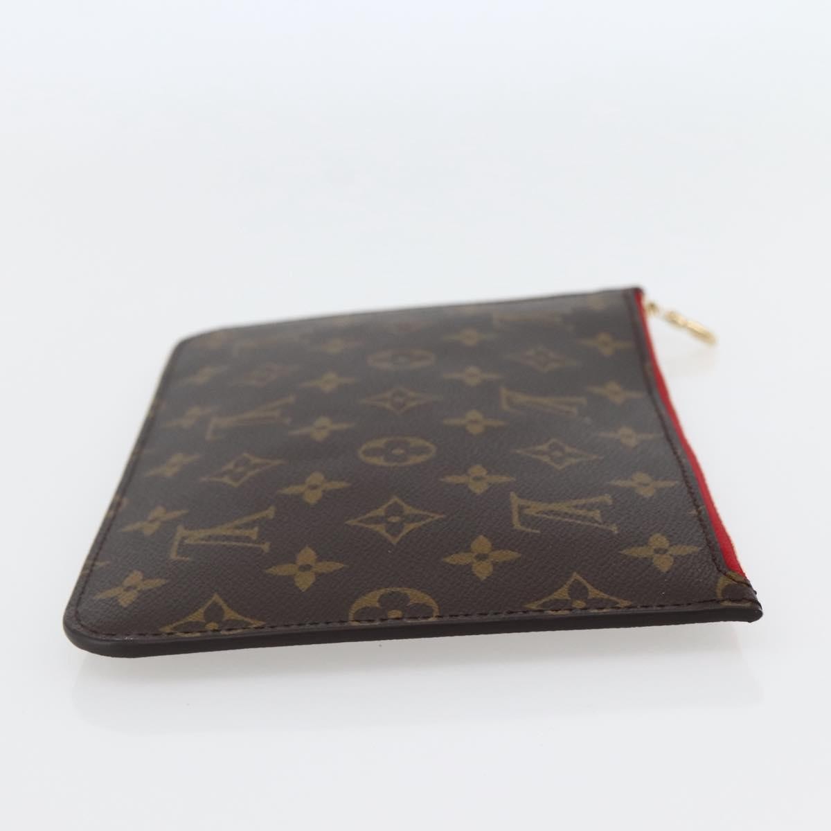 Louis Vuitton Neverfull Pochette Monogram Canvas, BROWN, CANVAS, Tote bag