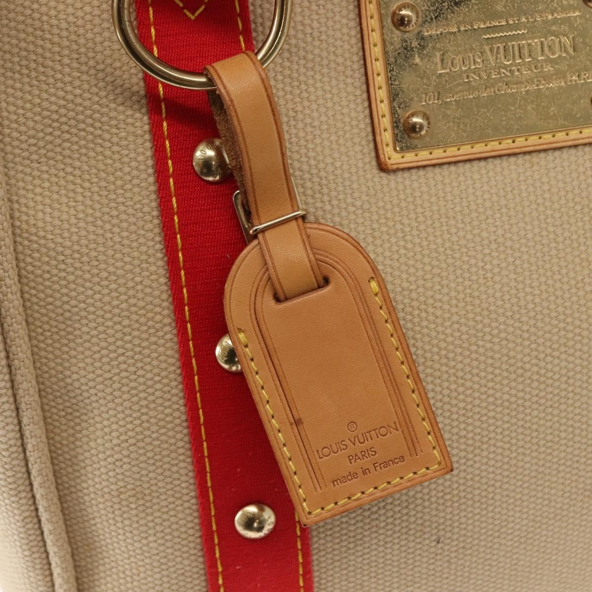 Louis Vuitton Antigua Tote Canvas, BEIGE, CANVAS, Tote bag