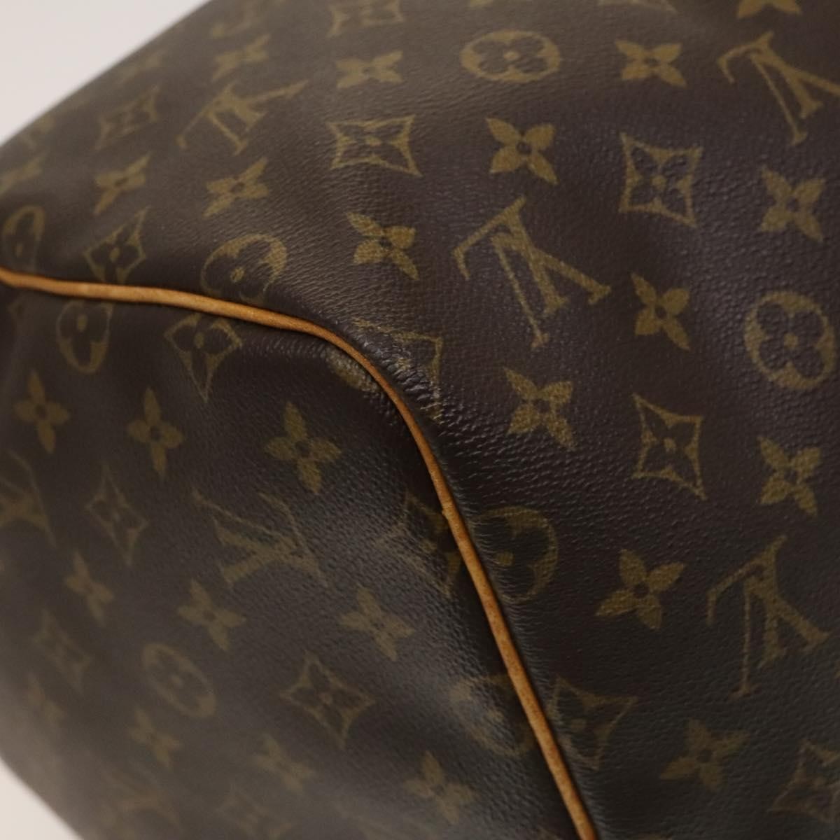 Louis Vuitton Keepall Bag Monogram Canvas, BROWN, CANVAS, Travel bag