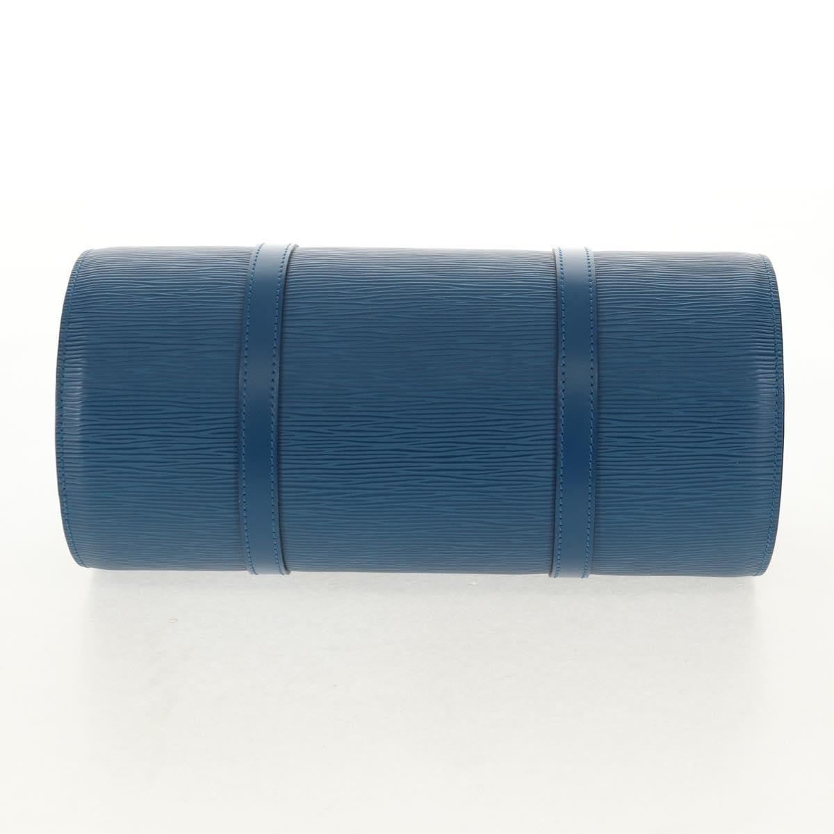 Louis Vuitton Soufflot Handbag Epi Leather, BLUE, LEATHER, Handbag