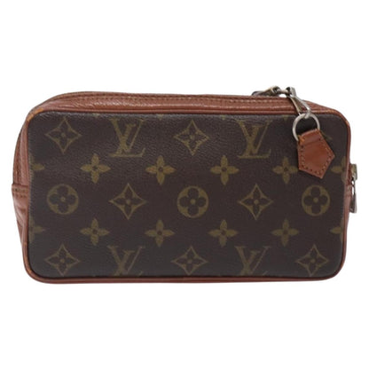 Louis Vuitton Monogram Clutch Monogram Canvas, BROWN, CANVAS, Clutche & pouche