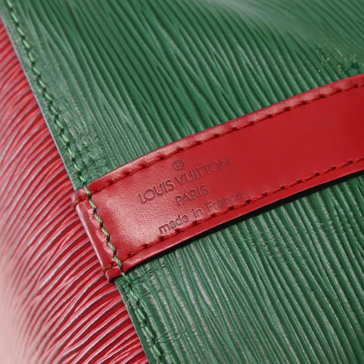 Louis Vuitton Bicolor Petit Noe Handbag Epi Leather, GREEN, LEATHER, Shoulder bag