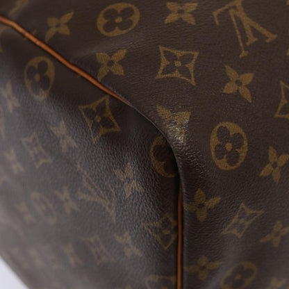 Louis Vuitton Keepall Bag Monogram Canvas, BROWN, CANVAS, Travel bag