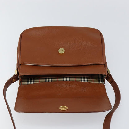 Burberry Vintage Shoulder Bag Leather, BROWN, LEATHER, Shoulder bag