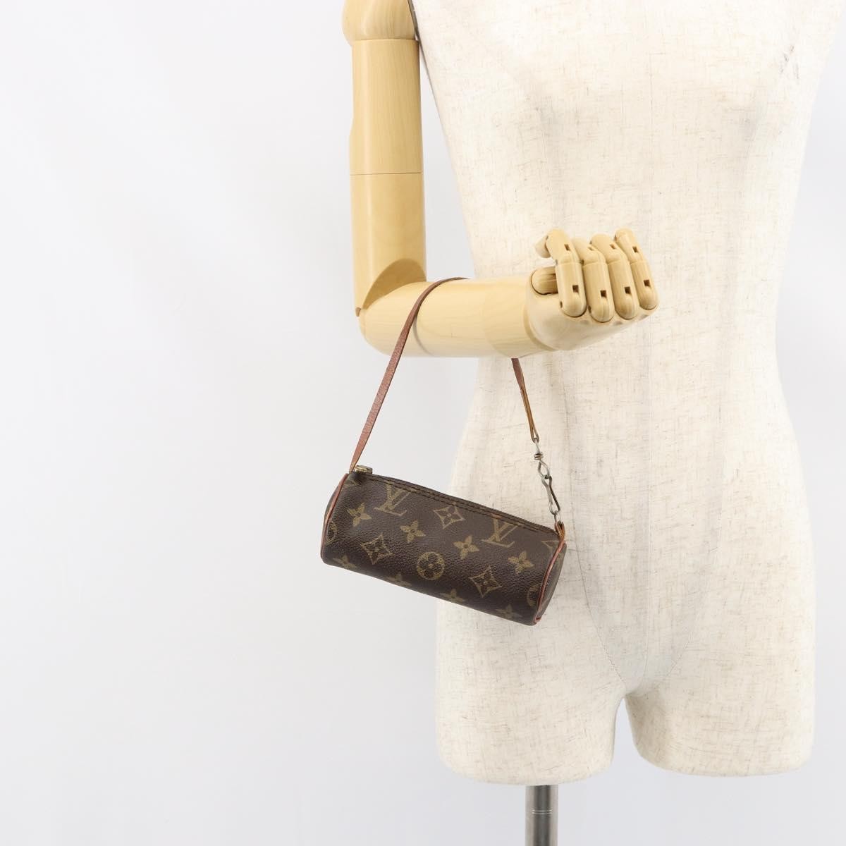 Louis Vuitton Papillon Pochette Monogram Canvas, BROWN, CANVAS, Clutche & pouche