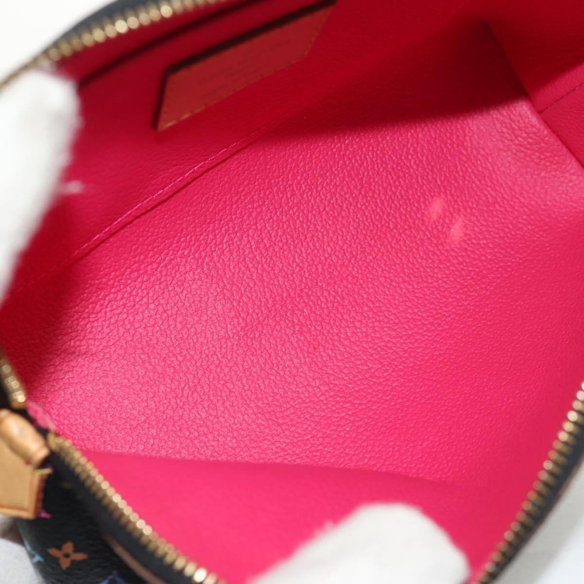 Louis Vuitton Cosmetic Pouch Monogram Multicolor, BLACK, CANVAS, Clutche & pouche