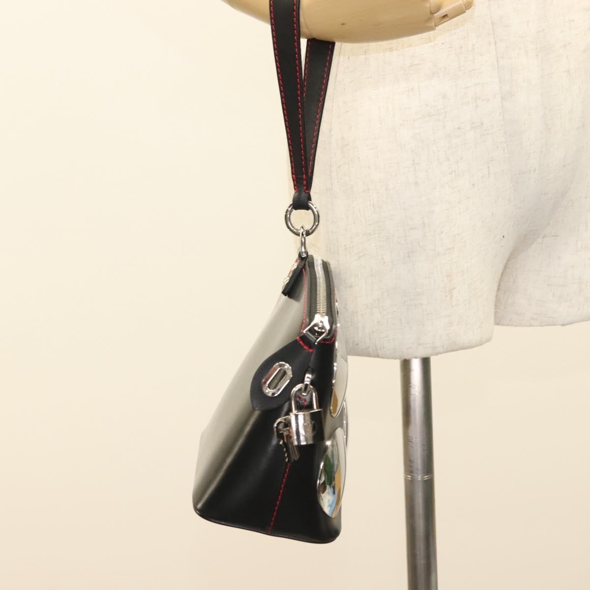 Louis Vuitton Suhari Lockit HandBag Leather, BLACK, LEATHER, Handbag