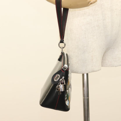 Louis Vuitton Suhari Lockit HandBag Leather, BLACK, LEATHER, Handbag