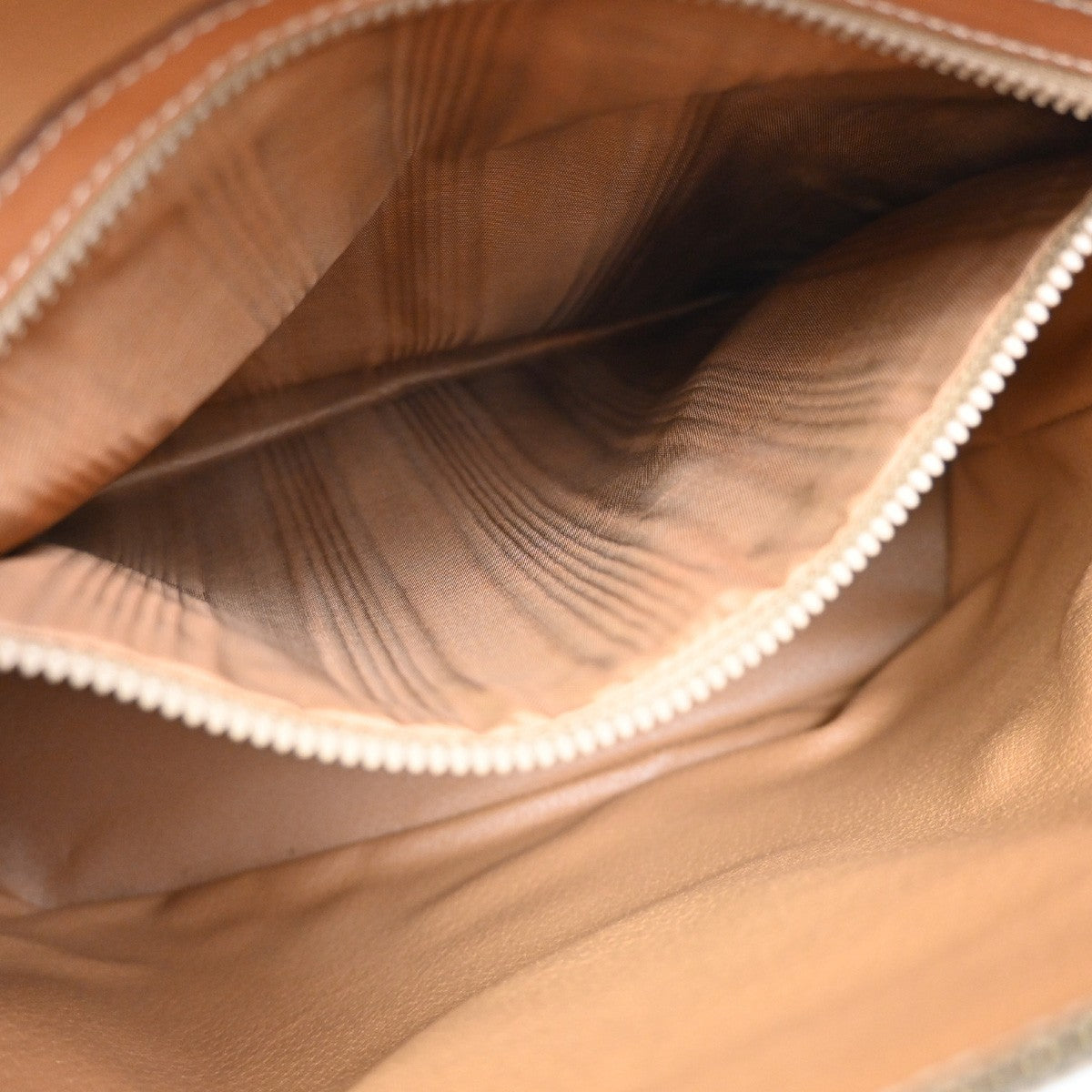 Celine Vintage Macadam Shoulder Bag Canvas, BROWN, CANVAS, Shoulder bag