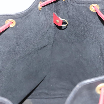 Louis Vuitton Bicolor Noe Handbag Epi Leather, BLACK, LEATHER, Shoulder bag