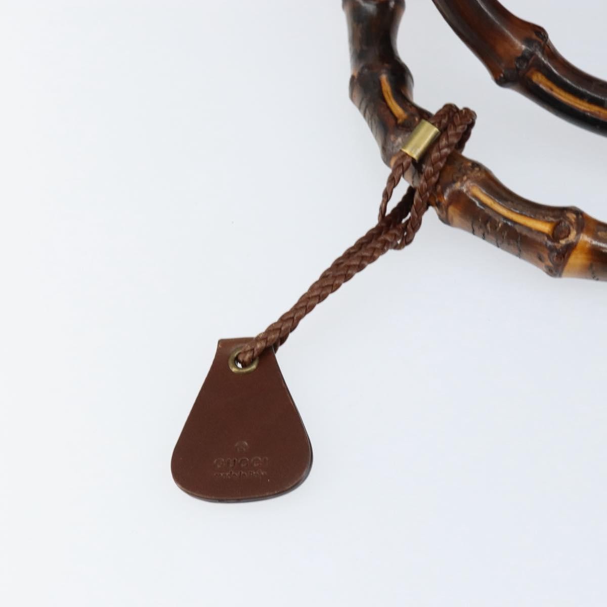 Gucci Vintage Bamboo Hobo Canvas, BEIGE, CANVAS, Handbag