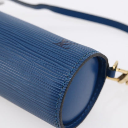 Louis Vuitton Soufflot Pochette Epi Leather, BLUE, LEATHER, Clutche & pouche