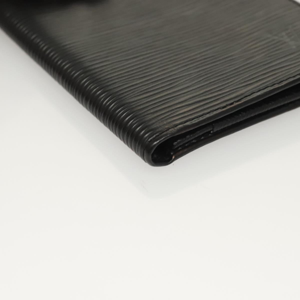 Louis Vuitton Porte Cartes Wallet Epi Leather, BLACK, LEATHER, Wallets