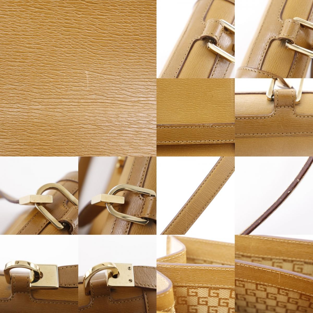 Gucci Interlocking G Buckle Messenger Bag Leather, BROWN, LEATHER, Shoulder bag