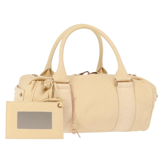 Balenciaga Vintage handbag Leather, BEIGE, LEATHER, Handbag