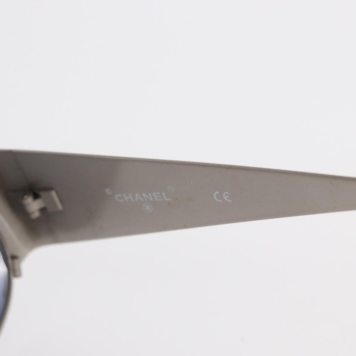 Chanel Logo CC Sunglasses Metal, SILVER, METAL, Sunglasse