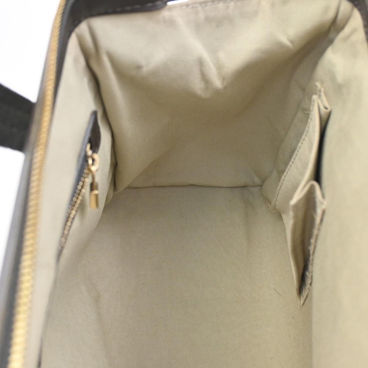 Louis Vuitton Josephine Handbag Mini Lin, KHAKI, CANVAS, Shoulder bag