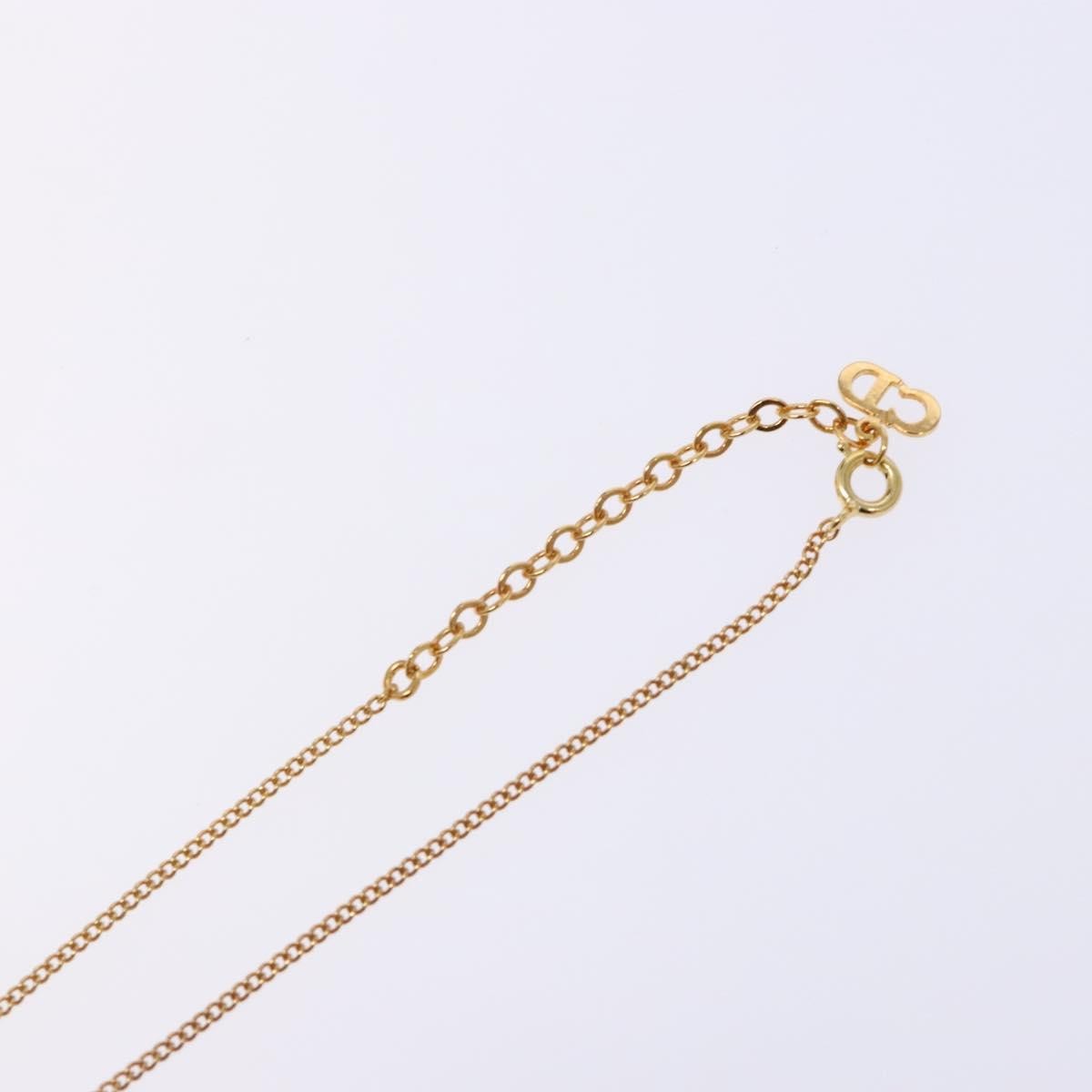 Christian Dior CD Pendant Necklace Gold-plated, GOLD, METAL, Necklace