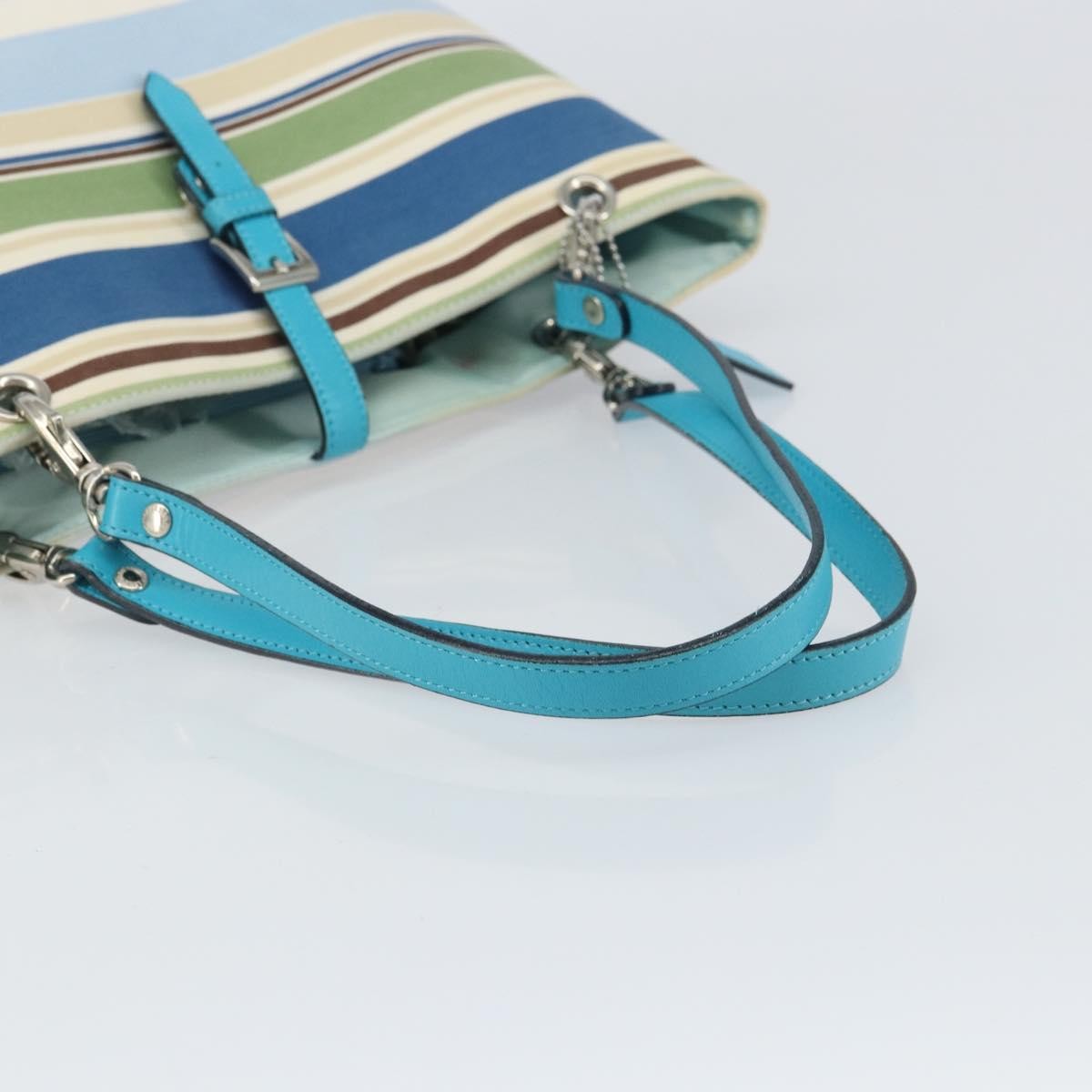 Burberry Vintage tote bag Canvas, BLUE, CANVAS, Tote bag