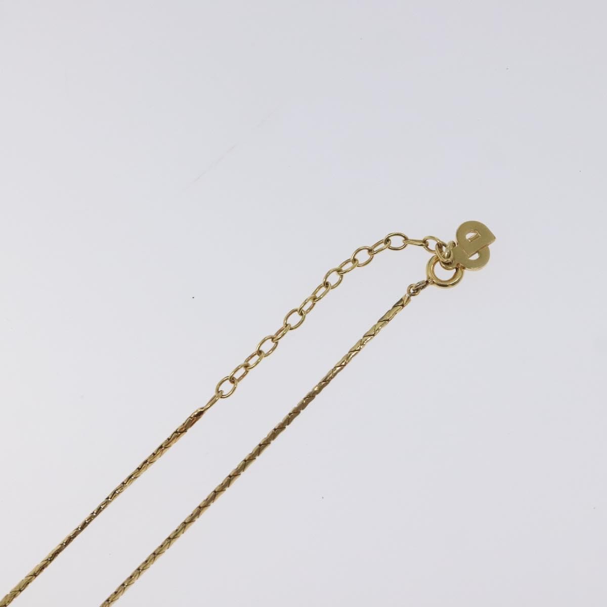 Christian Dior CD Round Pendant Necklace Metal, GOLD, METAL, Necklace