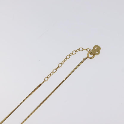 Christian Dior CD Round Pendant Necklace Metal, GOLD, METAL, Necklace