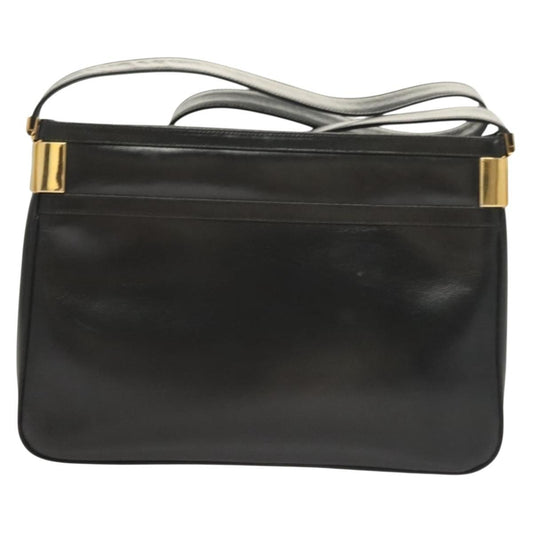 Gucci Vintage Shoulder Bag Leather, BLACK, LEATHER, Shoulder bag