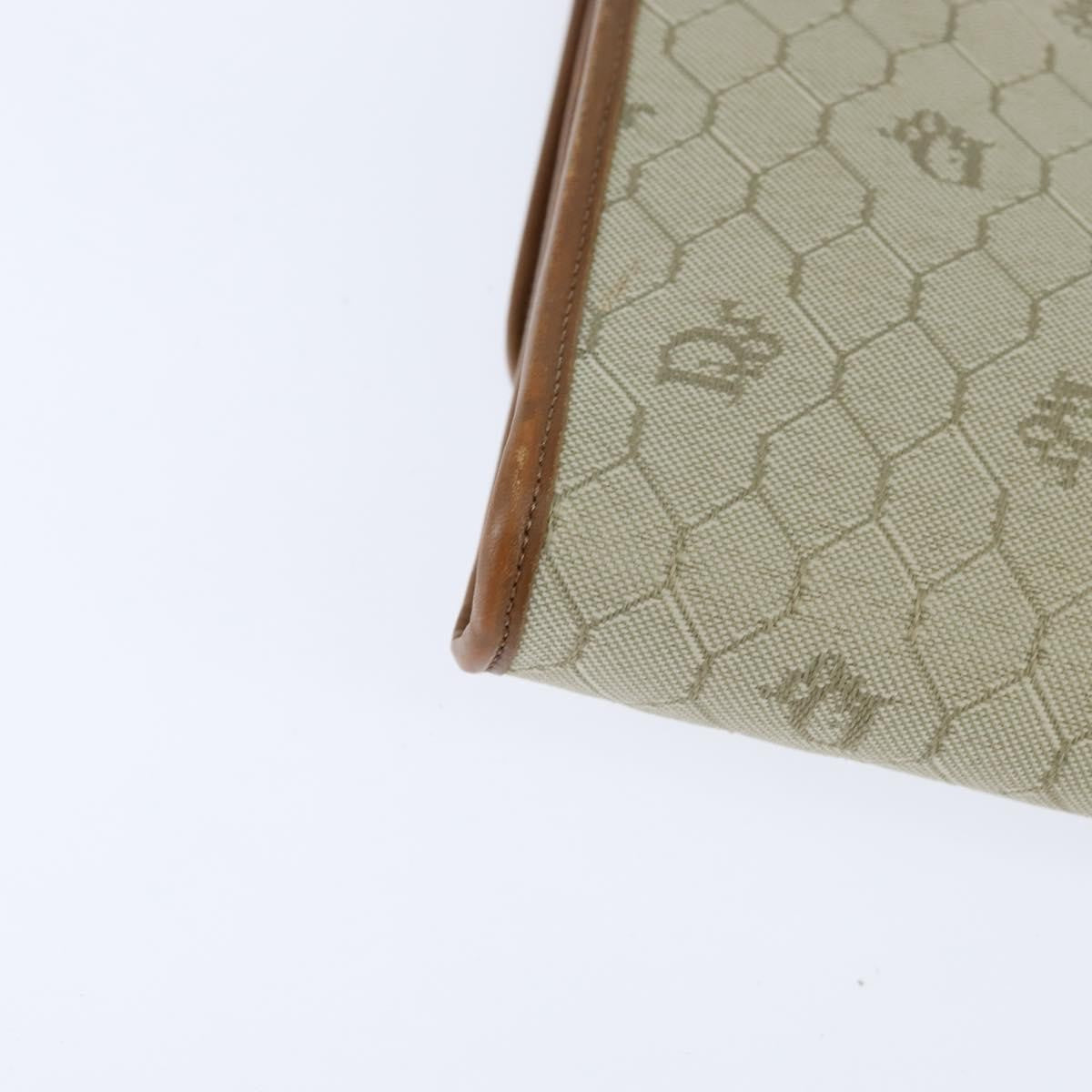 Christian Dior Vintage Honeycomb chain Canvas, BEIGE, CANVAS, Shoulder bag